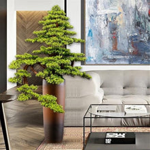 YXIANG56Q Fake Plants Artificial Bonsai Tree Light Luxury Floor Ornaments Living Room Entrance Decoration Fake Plants Potted Plants Bonsai Tree