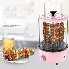 MNSRRN Smart Home Multifunctional Electric Grill, Easy to Clean, with Grill, Fully Automatic Rotary Skewer Machine Smokeless Automatic Grill