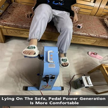 Portable Foot Generator, 350 W, Multifunctional Hand Crank Generator, 12 V/48 V/220 V Output, Dual USB Fast Charge Output, DIY Foot Generator