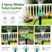 Drip Irrigation Kit Automatic Garden Watering System with Irrigation Drippers & Double Adjustable Misting Nozzles, Weatherproof & Construction(120m/393.6ft)