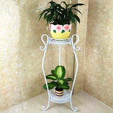 MIIKHI Plant Stands,I Flower Stand,Indoor Balcony Multi Storey Flower Pot Shelves Living Room Shelfnishings/White
