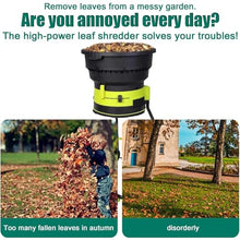 ylpddmm Electric Leaf Mulcher/Shredder, Wood Chipper Shredder 17:1 Reduction Ratio 30mPowerCord