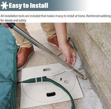 Inground Swimming Pool Cover Round 8 10 12 14 15 18 21 24 28 30 32 foot, Heavy Duty Winter In Ground Pool Safety Covers Green Mesh with Anchors Hook, Springs and Tool Kit, Custom Size(32.5 foot)