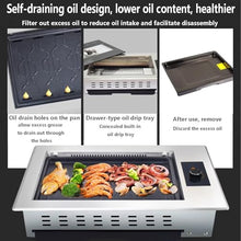 DFTWJMA Electric Grill for Korean BBQ Restaurants,Infrared Smokeless Commercial BBQ Machine, Large Capacity Non-Stick Grill Pan, Easy-Clean Design