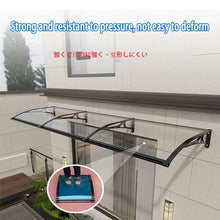 WQPMRMG Patio Awning for Front Door, Rain Protection for Windows, Durable Arch Shelter with Gutter Design for Quick Drainage, Weatherproof Outdoor Cover