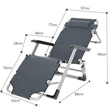 SDVantage Zero Gravity Chairs Heavy Duty Adjustable Steel Mesh Zero Gravity Lounge Chair Recliners W/Pillows Loadbea200Kg Sun Loungers，Black-