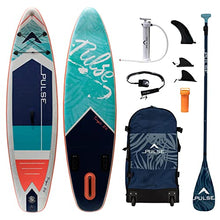 PULSE WATERSPORTS Pulse Tropic Inflatable Stand Up Paddle Board Blue White