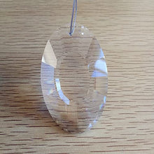 50pcs/lot 76mm Clear Lighting Suncatcher Hanging Prisms Crystal Pendants For Chandelier Parts Decoration
