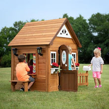 Backyard Discovery Aspen Cedar Playhouse Light Brown