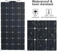 KZZAAO 500W Solar Panel Kit,12V Polycrystalline USB Power Portable Outdoor Rechargeable Solar Cell Solar Generator for Home