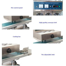 HQHAOTWU Continuous Induction Sealer Aluminum Foil Sealing Machine 220V 1.5KW