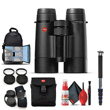 Leica 7x42 Ultravid HD-Plus Binoculars Blue with Backpack, Monopod, Cleaning Set, Cap Keepers, Neck Strap