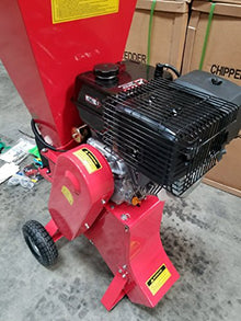15HP 420CC Gas Powered Wood Chipper Shredder Mulcher, 4" Capacity, with Mulch Bag and Electric Start