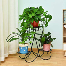 SIDUFHAOPKLL European Wrought Iron Plant Stand Flower Pot Holder for Home Garden Decor - Black