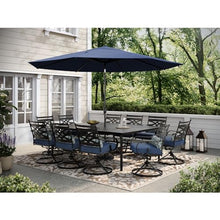 Hanover Montclair 11-Piece Outdoor Dining Set Navy
