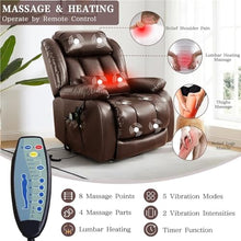 Infinite Position Power Lift Recliner with Heat & Massage for Adults