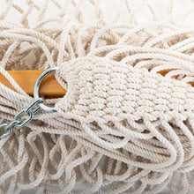 Original Pawleys Island Deluxe Oatmeal DuraCord Rope Hammock – 13 ft. x 65 in, 2-Person, 450 lb Capacity, Oak Spreader Bar, Zinc-Plated Hardware, Handcrafted in the USA