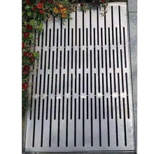 ZGFUSVFD Outdoor Drain Cover Stainless Steel Drain Grate and Frame, Heavy Duty Channel Grate Sewer Cover, Grate Plate Grid Rainwater Grate Well Cover, Garden Drain Strainers Garage Sewer Gr