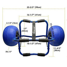 Generic Kayak Cart Kayak Dolly with 12inch Large Beach Balloon Wheels