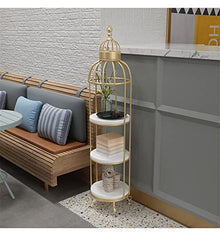 ZOCWJK Metal Plant Stand Pot Display Holder Bird Cage Design Flower Stand for Indoor and Outdoor Use,