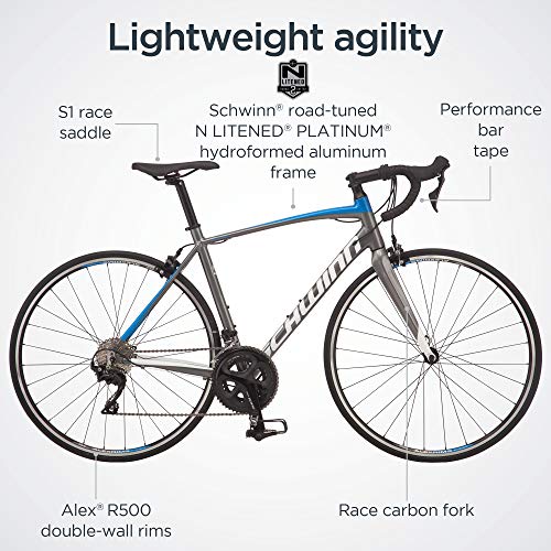 Schwinn Fastback Carbon Road Bike Charcoal