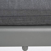 Great Deal Furniture Outdoor Chaise Lounge with Cushion Set of 2 Dark Gray