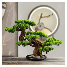zxb-shop Artificial Tree Simulation Welcome Guest Bonsai Green Plants Fake Plant Potted Plants Decorative Tree Resin Simulation Bonsai (Color : A)