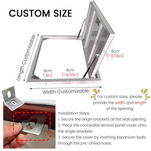 JYHHCYS Customizable Concealed Cellar Doors for Indoor/Outdoor, Flush Mount