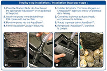 Aquascape Stacked Slate Urn Landscape Fountain Kit Medium Dark Gray