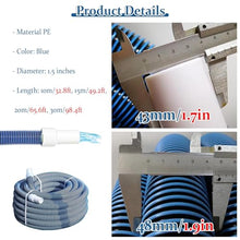 JYHHCYS 1-1/2 Pool Vacuum Hose, 10 15 20 30m Long PE Pool Vacuum Hose for Inground Pools, Leak-Proof Universal Swimming Pool Cleaner Hose with Kink-Free Swivel Cuff(20m/65.6ft)