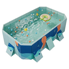 TQQEPOOL Foldable Kiddie Swimming Pool,Summer Portable Kids Play Pool for Large Medium Small Dogs & Kids (Color : B, Size : 2.6m)