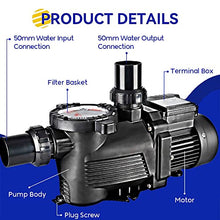 3HP Pump, Universal Super Speed Pump For Above Ground, In-Ground Swimming Pools, Kid Pools Pump, Easy Assembly, Easy Installation, US SUPPLY