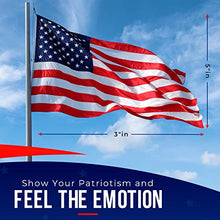 American Flags for Outside 3X5 (Pack of 10) -American Flag made in USA with Embroidered Stars and Sewn Stripes US Flag 3x5 Heavy Duty Outdoor Made in USA for High Wind- All Weather Flags