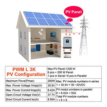 VHFXZFLZ Hybrid Solar Inverter 24V 110V 220V Pure Sine Wave Inverter 2400W 3KVA Solar Panel Generator Portable Wechselrichter(110-120v)