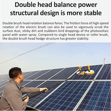 Electric Solar Photovoltaic Panel Cleaning,3.5m/5.5m/7.5m Extendable Solar Panel Cleaning Brush,Strong Cleaning Power, Outdoor Washing Device Tool