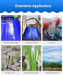 5sssallefaa 2000L Collapsible Emergency Water Tank Colorful