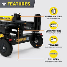 Champion Power Equipment 40-Ton PRO Grade Horizontal/Vertical Full Beam Gas Log Splitter with Auto Return