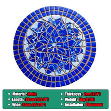 Elitix Stepping Garden Stone Mosaic Patterns Tiles for Walkway, Outdoor Stepping Gardening Stone, 30/34 / 39cm Stone Ornaments Memorial for Garden(Color:Large,Size:6 pcs)