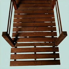 Relaxdays Garden Bridge with Railing, Fir Wood, for Ponds, 58x185x72 cm, Brown
