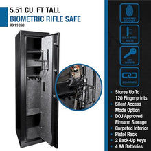 BARSKA Large Access Biometric Gun Safe Black