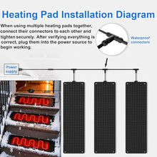 Heated Snow Melting Mats for Entrances 1/2/3/4/5 pcs， Outdoor Non-Slip Heated Outdoor Walkway Mat Heated Driveway Pad, Outdoor De-Icing Mat,Winter Removal and Ice Melt(5 Pcs,25.4x90cm/10inx35.4in)