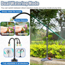 Underground Sprinkler Irrigation Kit for Plant, Small Auto Drip Irrigation System with 360° Bendable Hose, Drip Automatic Watering Equipment Outdoor