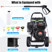 4200PSI Gas Pressure Washer 4.0GPM Gas Power Washer 212CC Gas Powered Washing Machine Commercial High Pressure Washer with 25ft Hose&5 Nozzles for Patio Garden Yard Vehicle,EPA/CARB/ETL