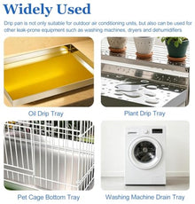 Removable Potted Plant Drip Tray, Outdoor Ac Unit Condensate Drain Pans