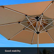USZWBY Portable Outdoor Beach Parasols,Sun Umbrellas for Shade,Double Tops for Ventilation,Table Umbrellas for Shops and Markets,Home Garden Parasols,Dark Green,8.86feet,1