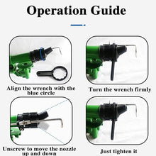 BAIYITONGDA Upgraded Big Rain Gun Sprinkler with Tripod Base, 2" Impulse Impact Sprinkler, 360° Large-Area Watering Spray 0°-48° Elevation Angle Adjustable, for Farmland Irrigation, Dust Removal