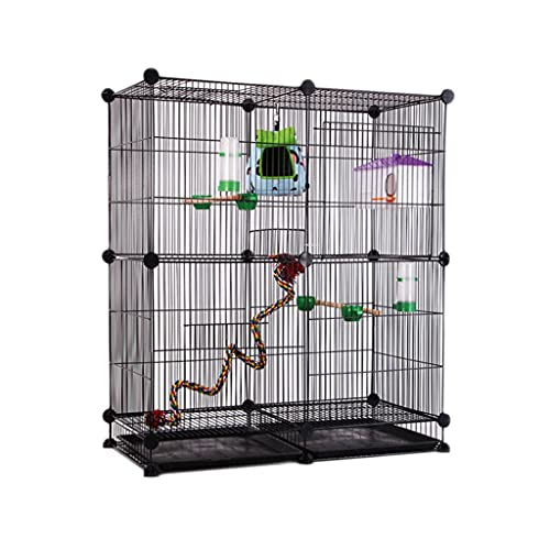 FENOKD Birdcages 31.4" Large Bird Cage Flight Parrot House Cockatiels Playpen with Open Top and Feeding Bowl Various Styles to Choose from Birdcages Decor,E