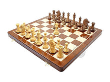 House of Chess Rio Staunton Acacia Wood Chess Set 21" Bronze