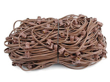 Novelty Lights 330 Feet Heavy Duty Light String, Brown Wire Bistro Lights