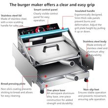 XYWGBMS Small Automatic Hamburger Grill Double-Layer Hamburger Bun Heating Machine Electric Commercial Heating Hamburger Grill,24pieces